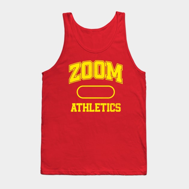Zoom Athletics Yellow Maroon Tank Top by zerobriant